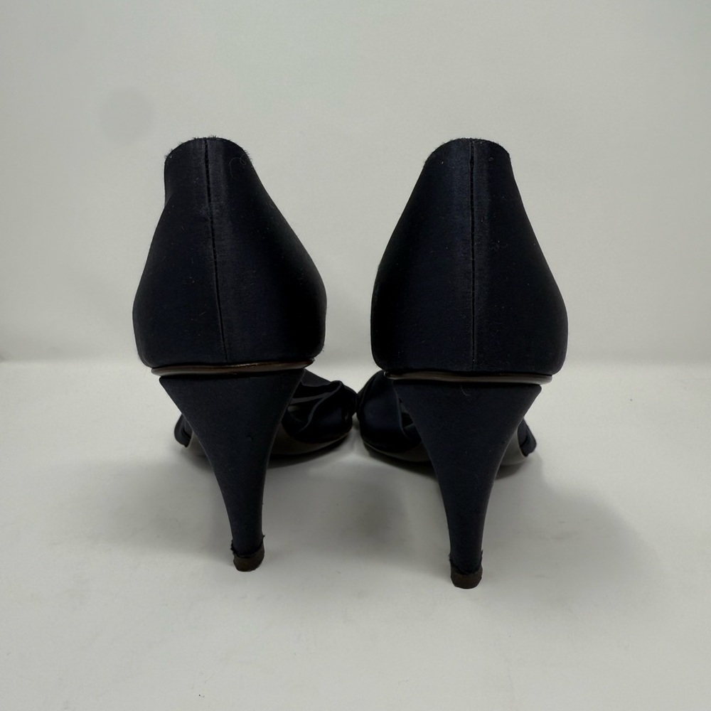 Celine Satin Open Toe Heels Size 10B - Picture 5 of 10